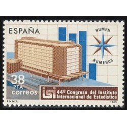 España Spain 2718 1983 44º Congreso del Instituto Internacional de Estadística MNH España Spain 2718 1983 44º Congreso del Instituto Internacional de Estadística MNH