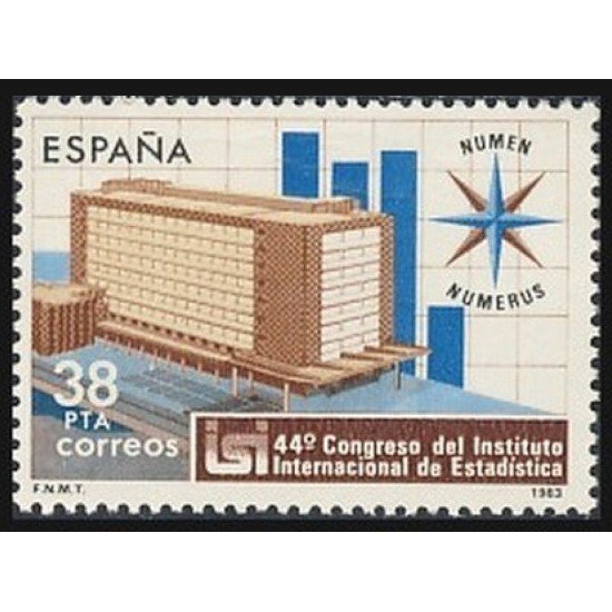 España Spain 2718 1983 44º Congreso del Instituto Internacional de Estadística MNH