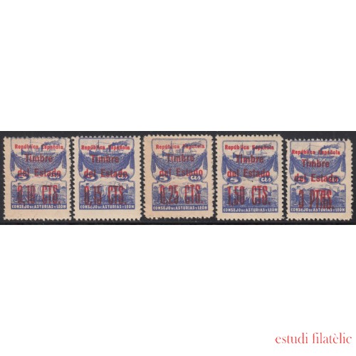 Asturias y León NE 1/5 1937 MNH Barco de pesca Fishing boat