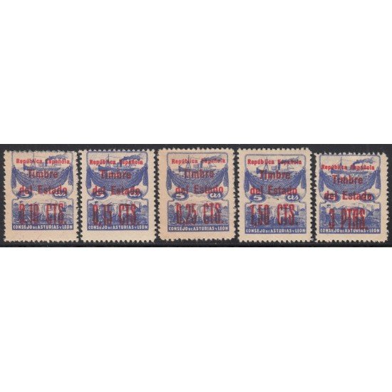 Asturias y León NE 1/5 1937 MNH Barco de pesca Fishing boat Asturias y León NE 1/5 1937 MNH Barco de pesca Fishing boat