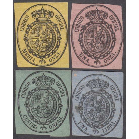 España Spain 35/38 1855 Coat Escudo de España MH España Spain 35/38 1855 Coat Escudo de España MH