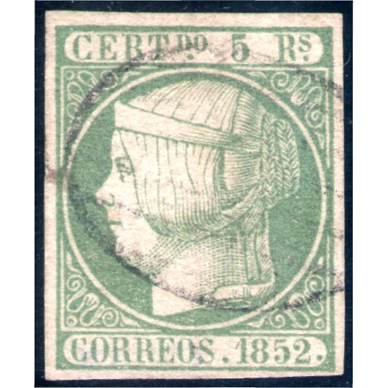 España Spain 15 1852 Isabel II usado España Spain 15 1852 Isabel II usado
