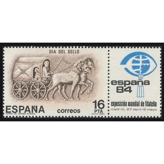España Spain 2719 1983 Dia del Sello MNH España Spain 2719 1983 Dia del Sello MNH