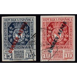 España Spain 729/30 1936 Expo Madrid Usados España Spain 729/30 1936 Expo Madrid Usados