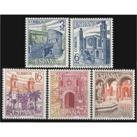 España Spain 2724/28 1983 Paisajes y monumentos MNH España Spain 2724/28 1983 Paisajes y monumentos MNH