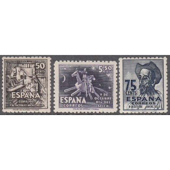España Spain 1012/14 1947 IV Centenario de Cervantes El Quijote MNH España Spain 1012/14 1947 IV Centenario de Cervantes El Quijote MNH