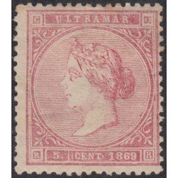 Cuba 23 1869 Isabel II MH Cuba 23 1869 Isabel II MH