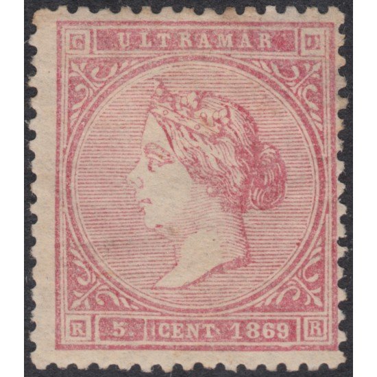 Cuba 23 1869 Isabel II MH Cuba 23 1869 Isabel II MH