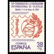 España Spain 2755 1984  53º Congreso de la Federación Internacional de Filatelia MNH