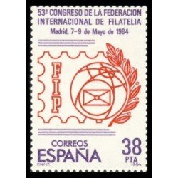 España Spain 2755 1984 53º Congreso de la Federación Internacional de Filatelia MNH España Spain 2755 1984 53º Congreso de la Federación Internacional de Filatelia MNH