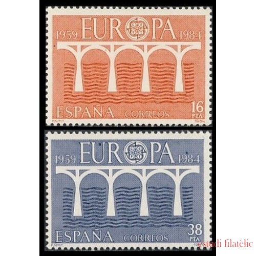 España Spain 2756/57 1984 Europa Cept XXV Aniversario MNH