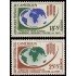 Camerún 365/66 1963 Campaña mundial contra el hambre Mapa mundi MNH