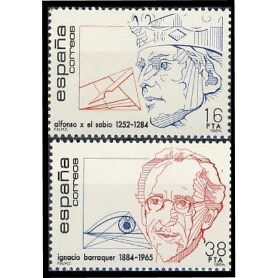 España Spain 2759/60 1984 Centenarios MNH España Spain 2759/60 1984 Centenarios MNH