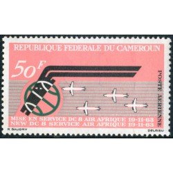 TRA1/S Camerún Cameroon Nº A 60 1963 Aniv. de Air-Africa Pueta en servicio de los DC-8 Aviones Lujo TRA1/S Camerún Cameroon Nº A 60 1963 Aniv. de Air-Africa Pueta en servicio de los DC-8 Aviones Lujo