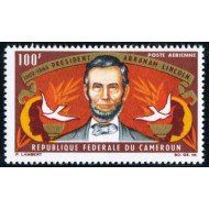 MI2 Camerún Cameroon Nº A 64 1965 Cent. muerte Abraham Lincoln Efigie Lujo