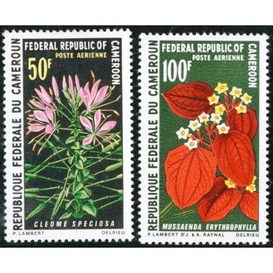 FL1/S Camerún Cameroon  Nº A 155/56  1970  Flora Plantas Lujo