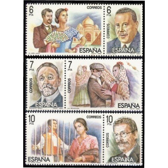España Spain 2762/67 1984 Maestros de la Zarzuela MNH España Spain 2762/67 1984 Maestros de la Zarzuela MNH
