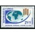 FL3/S Congo francés 153 1963 Campaña mundial contra el hambre Mapa mundi MNH
