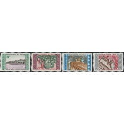 VAR2/S Congo francés Nº 246/49 1970 Compljo textil de Kinsoundi Lujo VAR2/S Congo francés Nº 246/49 1970 Compljo textil de Kinsoundi Lujo