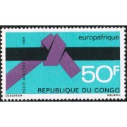 VAR2/S  Congo francés Nº 86 A  1969  Europafrica Lujo
