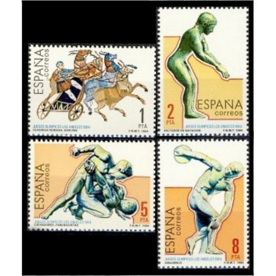 España Spain 2768/71 1984 Juegos Olímpicos Los Ángeles MNH España Spain 2768/71 1984 Juegos Olímpicos Los Ángeles MNH