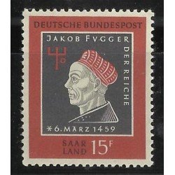 MI1 Sarre 427 1959 5º Cent. de Jacob Fugger Lujo  MNH