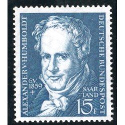 MI2 Sarre Saar 430 1959 Centenario de la muerte de Alexander von Humboldt Lujo MI2 Sarre Saar 430 1959 Centenario de la muerte de Alexander von Humboldt Lujo