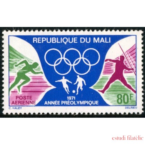 Mali A 122 1971 Año preolímpico Anillos deportes