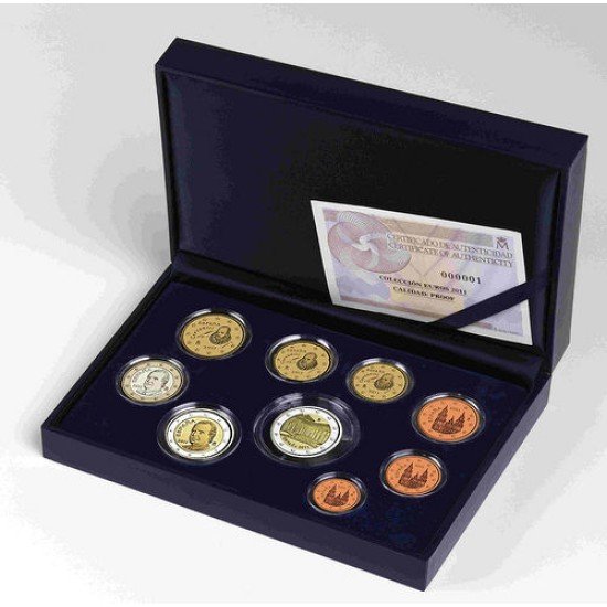 España Spain 2011 Cartera Oficial Euros € Estuche Euroset Proof + 2 € Alhambra Granada ... FNMT España Spain 2011 Cartera Oficial Euros € Estuche Euroset Proof + 2 € Alhambra Granada ... FNMT
