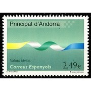 Andorra Española 378 2010 Valores cívicos MNH Andorra Española 378 2010 Valores cívicos MNH