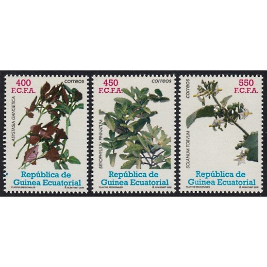 Guinea Ecuatorial 418/20 2009 Plantas medicinales MNH Guinea Ecuatorial 418/20 2009 Plantas medicinales MNH
