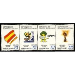 Guinea Ecuatorial 438/41 2010 FIFA Copa Mundial Sudáfrica 2010 MNH Guinea Ecuatorial 438/41 2010 FIFA Copa Mundial Sudáfrica 2010 MNH