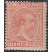 Puerto Rico 84  1890 Alfonso XIII MH 