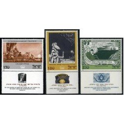 PI1 Israel 634/36 1977 Cuadros de E.M. Lilien Temas hebreos PI1 Israel 634/36 1977 Cuadros de E.M. Lilien Temas hebreos