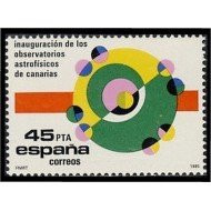 España Spain 2802 1985 Inauguración de los Observatorios astrofísicos de Canarias MNH