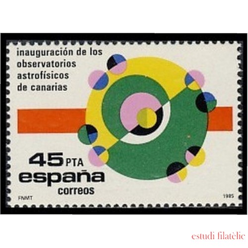 España Spain 2802 1985 Inauguración de los Observatorios astrofísicos de Canarias MNH