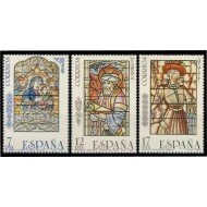 España Spain 2815/17 1985 Vidrieras artísticas MNH