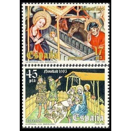 España Spain 2818/19 1985 Navidad MNH