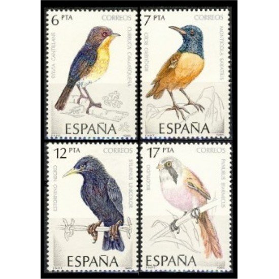 España Spain 2820/23 1985 Pájaros MNH España Spain 2820/23 1985 Pájaros MNH