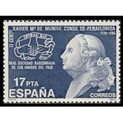 España Spain 2824 1985 II Centenario de la muerte de Xavier María de Munive Conde de Peñaflorida MNH