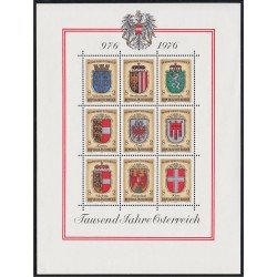 Österreich Austria HB 9 1976 Milenario de la historia austriaca MNH Österreich Austria HB 9 1976 Milenario de la historia austriaca MNH