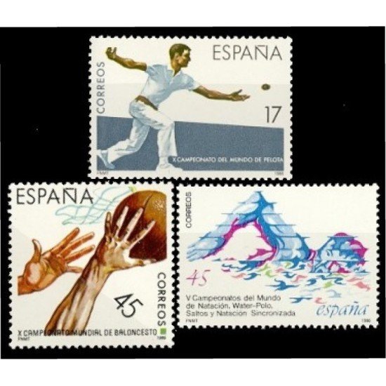 España Spain 2850/52 1986 Deportes MNH España Spain 2850/52 1986 Deportes MNH