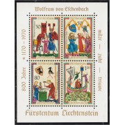 Liechtenstein HB 11 1970 800º Aniversario de  Wolfram V. Eschenbach MNH