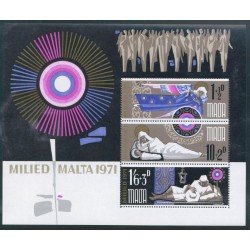 Malta  HB 1 1971  Navidad Angeles Milied