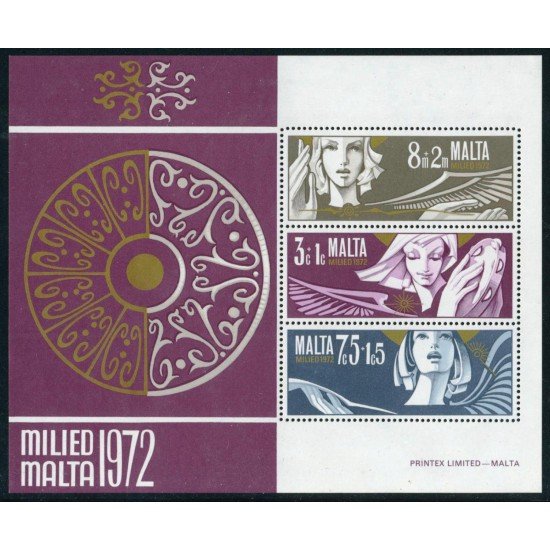 Malta  HB 2 1972  Navidad Ángeles Milied