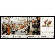 España Spain 2887/90 1987 Aniversario de la Constitución de 1812 MNH