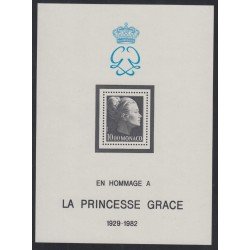 Mónaco 24 HB 1983 Homenaje a la princesa Grace MNH Mónaco 24 HB 1983 Homenaje a la princesa Grace MNH
