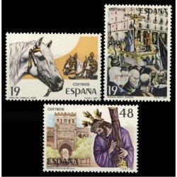 España Spain 2897/99 1987 Grandes Fiestas populares españolas MNH España Spain 2897/99 1987 Grandes Fiestas populares españolas MNH