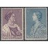 Holanda Netherlands 263/64 1934 Obras benéficas Riena Wilhelmine y princesa Juliana Fijasellos