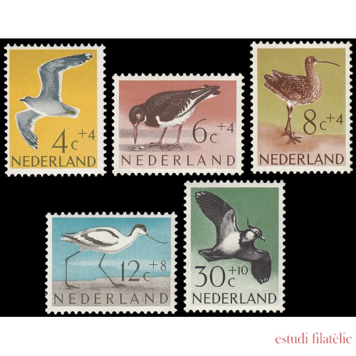 Holanda Netherlands 733/37 1961 Obras benéficas Fauna Pájaros MNH